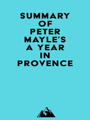 cover image of Summary of Peter Mayle's a Year in Provence